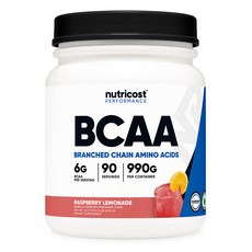뉴트리코스트 BCAA 파우더 라즈베리 레모네이드 918g 1개 1서빙 10.20g 918g 90회분 BCAA Powder, 990g