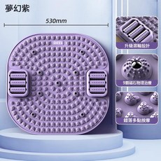DITI 指壓板足底按摩墊 室內腳底按摩 磁石物理治療 多點按摩, 夢幻紫 帶滾輪, 1套