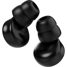 M1 귀마개 수면용 45dB 소음 차단 업무 여행 스포츠용 고성능 콘서트용 실리콘 귀마개 팁 6개 포함 재사용 가능한 차단 검정색, M1 귀마개, 수면용 45dB 소음 차단, 업무, 여행