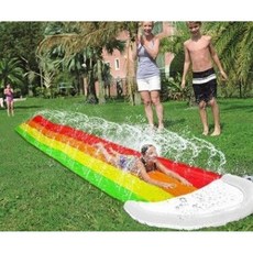 워터슬라이드 물놀이 미끄럼틀 워터풀 물미끄럼틀 에어풀장, 480x76CM 1.1KG 포장 30x25x5, 1개