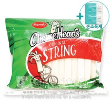 코스트코 사푸토 치즈헤드 오리지널 스트링치즈 48개입(1.36kg) [아이스박스] + 더메이런알콜티슈, 1.36kg, 1개