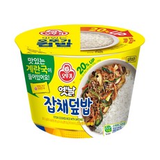 오뚜기옛날 즉석국 컵밥 옛날잡채덮밥, 241.5g, 4개