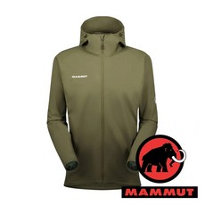 MAMMUT 長毛象 GRANITE 男防風軟殼連帽外套 1011-00322 綠鬣蜥