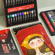 오토몬 조르조네 아크릴 물감 그림물감 세트, 12색, 12ml