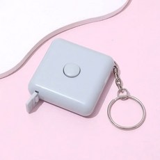 개폐식 눈금자 키체인 줄자 다목적 측정 도구 미니 DIY 테이프 실용적인 150cm, B-blue, 1개