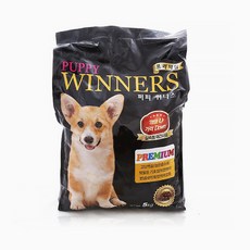 퍼피위너스 전연령 강아지 프리미엄 건식사료, 곡물, 5kg, 2개
