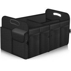 페무아르 자동차 방수 정리함 접이식 대용량 트렁크 갖춘 11개의 보관함 포켓을 72L, Large, flower