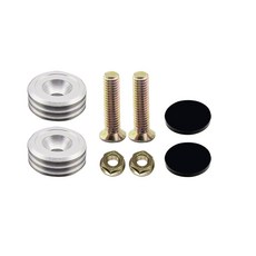 국산 오토바이 티탄재질 번호판볼트 세트, 블랙, 1세트