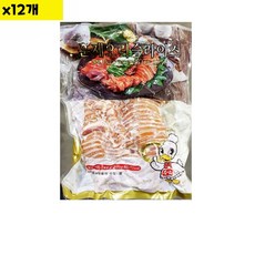 식자재 식재료 도매 삼아 훈제오리 슬 800g x12개, 1세트