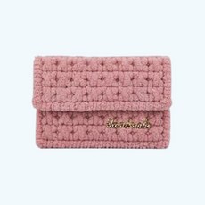 네트공예 DIY 세트 - 카드 지갑 만들기 망스티치 재료 덮개형_handmade 필기체 골드 팬던트, 6. P-22 인디 핑크, 1개