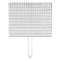 스텐 반영구 접석쇠 1p 사각 손잡이 바베큐 석쇠판