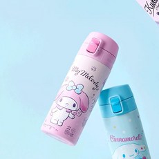 NEW 락앤락 스쿨핏 산리오 시나모롤 원터치 텀블러 400ml, 텀블러_마이멜로디(LHC3219LPIK_SR2, 1개