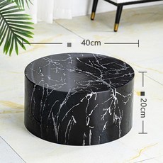 베에브릭 저금통 받침대 대형 피규어 장식품 원형 받침대 아크릴 진열대, 블랙 마블링, 1개