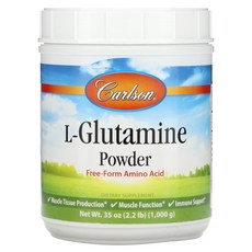 칼슨 L-글루타민 분말 1000g (35oz), 2개, 997g