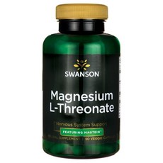 SWANSON 斯旺森 L-蘇糖酸鎂素食膠囊, 1瓶, 90顆