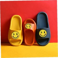 스마일 이모티콘 무소음 실내 슬리퍼 층간소음 방지 거실화 욕실화 홈슬리퍼