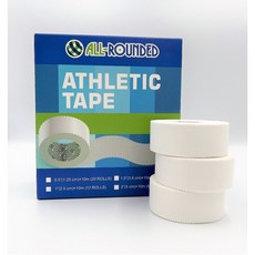 1吋白貼(2.5cm*10m) 運動防護貼布/運動白貼/皮膚膜/貼紮用品/白繃/運動繃帶, 1個, 每單2卷出貨