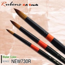 루벤스 수채화붓 NO.730(R) 6본조 Set, 1개, 단품