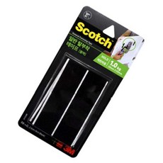 다올 3M 스카치 듀얼락 탈부착테이프 25x70mm 고하중테이프, 762 블랙, 1개