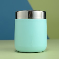 臺灣發貨- 280ml迷你不銹鋼304紅燒瓶保溫飯盒燉燒杯女學生防漏保溫杯不倒翁, 綠色, 1個