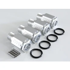 GTB CNC 알루미늄 50mm 익스텐더/1:5 RC 자동차용 너트 캡 LOSI DBXL MTXL DBXLE /2.0 업그레이드 부품, 01 Extenders Silver