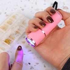 휴대용 젤네일 핸드 램프 건전지 배터리 원터치 큐어링
