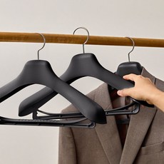 씨인크 남성 고급 정장 옷걸이, 12개, 블랙