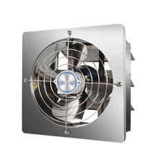주방 환풍기 업소용 셰터 스테인레스 덕트 배기팬 화장실 환기구 철제, C. 8인치 스테인리스+4날개+루버