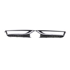 자동차 앞 좌측 범퍼 안개등 램프 크롬 그릴 VW Passat 2012 561853665 A 미국 버전, 03 Pair Chrome Black
