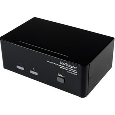 Sth.com 2포트 KVM 스위치 - DVI 및 VGA USB 2.0 허브 포함 듀얼 린 TAASV23DDVDUA, 2.2"x6.3"x3.9", Audio | USB 2.0