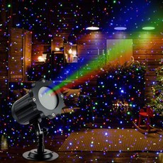 JACKYLED 눈꽃 프로젝터 크리스마스 실내외 듀얼 헤드 리모컨 타이머, 1팩, 모던