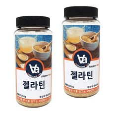 어썸티 국내가공 젤라틴 가루 분말, 350g, 2개