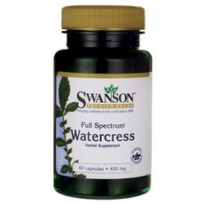 Swanson 斯旺森 西洋菜膠囊 400mg, 60顆, 1罐