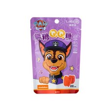 齒妍堂 健齒QQ糖 無糖QQ糖 汪汪隊 木醣醇 益生菌 鈣多多 金盞花 含葉黃素 兒童軟糖 無糖零食 副食品 Lab52, 1個, 汪汪隊-葡萄 / 1630