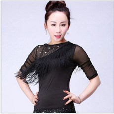 라인댄스복 티 바지 세트 다크 댄스복 벨리 여성 힙합 에어로빅복 랩스커트 팬츠 라틴 스포츠