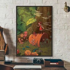 마루 밑 아리에티 애니메이션 무비 DIY 아트 캐릭터 숫자 유화 만화 그림 그리기 장식, 20x30cm, 옵션 H