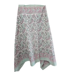 아마존평점4.5+ 미국출고 212362 인도 수제 사롱 100% 면 부드러운 사롱 여성용 비키니 커버 수영복 플라워 프린트 스카프 롱 파레오 사이즈 111.9x182.9cm