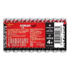 EVEREADY永備AAA碳鋅電池6入裝，環保無汞，四年有效期，適用各式電子產品, 1套, 6+2入