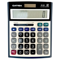 CATIGA JS-2LX 12位數 雙電源 桌面型 計算機 含稅計算功能, 1個