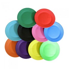 프린스 칼라 종이접시 혼합 10매입 일회용접시 약 18cm (1개입) chl+5808yl