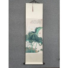 於非闇 荷塘蜻蜓翠鳥圖 客廳書房裝飾畫 豎軸, 參考詳情頁