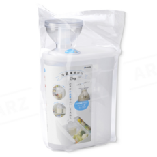 Inomata 冷藏保鮮米壺 日本製 2KG 儲米桶 防潮 米桶 米罐 米缸 保鮮罐 密封罐 收納罐, 1個, 2kg／透白, 透白