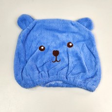 빨리 마르는 극세사 드라이 헤어타올 타월 머리수건, 1개, 블루