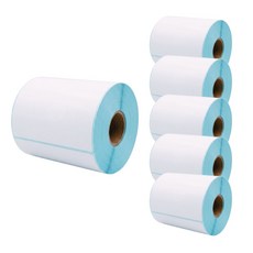 【森潤精選】 快遞出貨單 三防感熱標籤貼 捲筒 100x100mm 350張 一組6捲, 6個