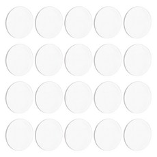 60개 투명 원형 아크릴 베이스 인형 전시 받침대 30x2mm