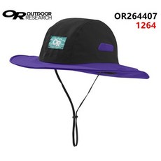Outdoor Research 大圓帽OR264407 1264 黑紫 防水透氣 登山帽, S