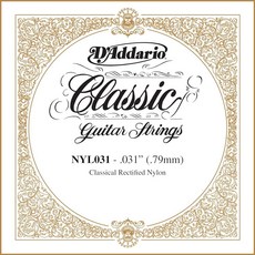 D'Addario NYL030 정류 나일론 클래식 기타 싱글 스트링 .030