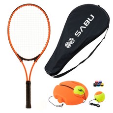 SABU 테니스 리턴볼 혼자 연습 풀세트, 혼합색상, 1세트