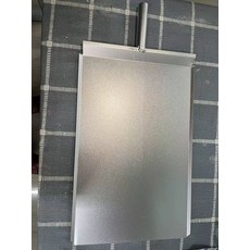 햄버거 프레스 버거 빵 굽기 도구 덮개 부품 샌드위치, 스테인리스 스틸 스쿱 30 x 45cm, 기본 색상