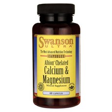 Swanson 斯旺森 Albion鈣&鎂膠囊, 60顆, 1罐